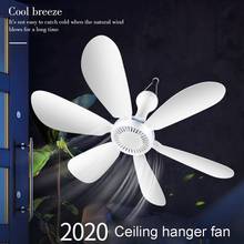 Ventilador de teto com 6 lâminas, ventilador de resfriamento elétrico silencioso para poupanças de energia, 220v, 7w, 16.5 polegadas 2024 - compre barato