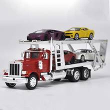 1:32 Масштаб классический сплав Американский грузовик Литой симулятор автомобиль транспортер модель игрушки фанаты коллекции дисплей украшения 2024 - купить недорого