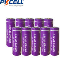 10Pcs Pkcell ER14505 Battery LiSCLO2 3.6V 2400mAh 14505 AA Lithium Battery Primary Battery LR6 R6P 2024 - buy cheap