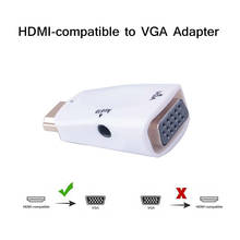 Male to Female HDMI-compatible to VGA Adapter HD 1080P Audio Cable Converter For PC Laptop TV Box Computer Display Projector 2024 - buy cheap