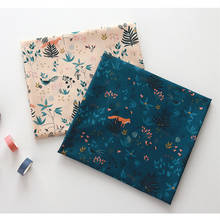 45*110cm Pink Cotton Cartoon Fox Printing Fabric Sewing Material Quilting Patchwork Needlework DIY Handmade Cloth Bedding Bag 2024 - buy cheap