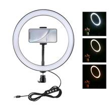 26/30cm Photography LED Selfie Ring Light USB Dimmable Camera Phone Ring Lamp Ring Lights For Makeup Video Live Studio 2024 - buy cheap