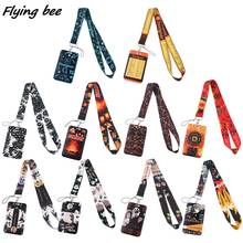 Flyingbee X1637 Lanyard Credit Card ID Holder Bag Student Travel Bank Bus Business Card Cover Badge For Designer Fireman Child 2024 - buy cheap