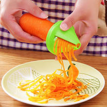 Home Kitchen Slicer Vegetable Shredded device Kitchen Funnel Model Spiral Slicer Vegetable Shred Carrot Radish Cutter Tools 2024 - buy cheap