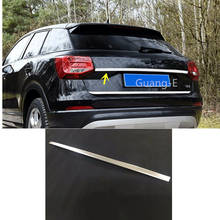 For Audi Q2 Q2L 2018 2019 2020 2021 sticker Stainless Steel Rear License Plate Door Bottom Tailgate Frame Plate Trim Lamp Trunk 2024 - buy cheap