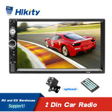 Hikity-reproductor Multimedia con pantalla táctil de 7 "para coche, autorradio estéreo Universal con Bluetooth, FM, AUX, USB, SD, 2 Din, MP5 2024 - compra barato