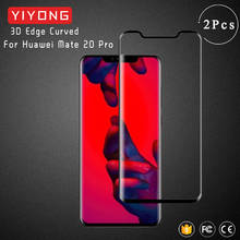 YIYONG-cristal curvado con borde 3D para Huawei Mate 20 Pro, Protector de pantalla de vidrio templado, película para Huawei Mate20 Pro, cubierta completa de vidrio 2024 - compra barato