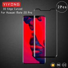 YIYONG 3D Edge Curved Glass For Huawei Mate 20 Pro Tempered Glass Screen Protector Film For Huawei Mate20 Pro Full Cover Glass 2024 - buy cheap