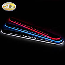 SNCN Waterproof Acrylic Moving LED Welcome Pedal Scuff Plate Pedal Door Sill Pathway Light For Jaguar XF 2015 2016 2017 2018 2024 - buy cheap