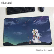 Inuyasha mousepad 700x400x3mm para jogos, tapete gamer para melhor computador e teclado, adorável 2024 - compre barato