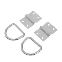 2Pcs Tie Down Lashing Ring & Cleat Load Securing Steel D Ring Anchor Point 2024 - buy cheap