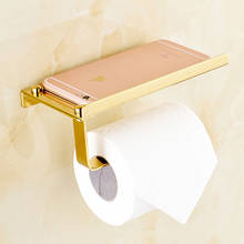 Bathroom Paper Phone Holder Shelf Stainless Steel Toilet Paper Holder Wall Mount Mobile Phones Towel Rack Bathroom Accessories 2024 - buy cheap