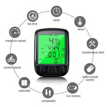 Velocímetro Digital LCD para bicicleta, ordenador con pantalla retroiluminada, odómetro, resistente al agua 2024 - compra barato