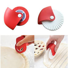 Portable Pizza Pastry Pie Decor Cutter Fondant Plastic Wheel Roller Noodle Lattice Cutter Household Kitchen Baking Supplies 2024 - buy cheap