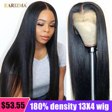 13X4 Straight Lace Front Wig Transparent Lace Frontal Wig 180% Density Brazilian Lace Human Hair Wig Pre-Plucked Remy Lace Wigs 2024 - buy cheap