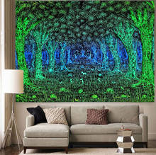 Simsant Trippy Tree Tapestry Amusement Park Night Scene Art Wall Hanging Tapestries for Living Room Home Dorm Decor 2024 - buy cheap