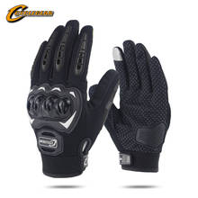 Black Motorcycle Gloves Non-slip Protective Gloves for Outdoor Sports Motorcycle Riding Motocross Luvas Touch Screen Guante Moto 2024 - buy cheap