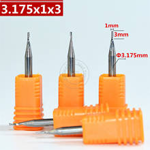 3.175mm*1.0mm*3mm,CNC wood tools,carbide End Mill,woodworking insert router bit,Tungsten milling,MDF,PVC,Acrylic 2024 - buy cheap