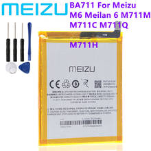 Meizu 100% Original BA711 3070mAh New Production Battery For Mei zu Meilan 6 M6 M711Q/C/M PHone high quality+Tracking Number 2024 - buy cheap