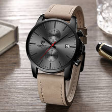 Мужские часы люксовый бренд CHEETAH Chronograh кварцевые наручные часы кожаные водонепроницаемые спортивные часы Relogio Masculino Reloj Hombre 2024 - купить недорого
