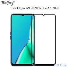 1PCS Full Glue Screen Protector OPPO A9 2020 Tempered Glass OPPO A5 2020 Full Cover for OPPO A9 2020/A11X 9H 2.5D Premium Film 2024 - buy cheap
