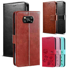 Phone Case For Xiaomi Poco M3 X3 NFC Protective Cover Luxury PU Flip Leather Magnet Case For Pocophone X3 чехол Protector Shell 2024 - buy cheap