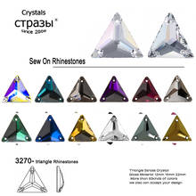 CTPA3bI-Cuentas triangulares de cristal multicolor para coser, cuentas de diamantes de imitación para costura, para boda, confección de ropa, decoración de joyería, 3270 2024 - compra barato