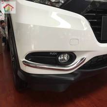 Car body head front fog light lamp frame stick style Corner ABS Chrome trim for Honda HR-V HRV Vezel 2014 2015 2016 2017 2018 2024 - buy cheap