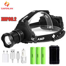 Most Powerful XHP90.2 Led Headlamp 8000LM Head lamp USB Rechargeable Headlight Waterproof Zoom Fishing Light Use 18650 Battery 2024 - buy cheap