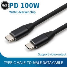 PD 100W 20V 5A USB C to USB Type C Cable 10Gbps USB3.1 Fast Charger Cord Type-c Male 4K 60hz Cable for Xiaomi mi 10 Pro Samsung 2024 - buy cheap