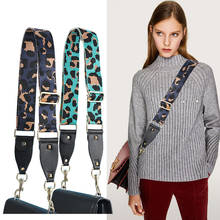Canvas Leopard Shoulder Straps for Shoulder Crossbody Bag Adjustable Belts Solid Wide Strap Women Bag Accessories Purse Chain 2024 - buy cheap