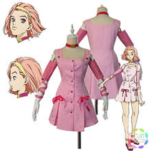 JOJO's Bizarre Adventure Sugimoto Reimi Dress Cute Lolita Cosplay Costume Women Men Unisex Halloween Carnival / Short Pink Wig 2024 - buy cheap