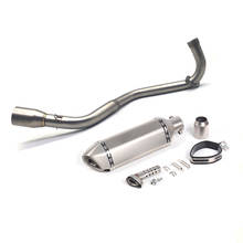 Motorcycle exhaust muffler contact Middle Pipe slip-on with Escape Motoo Exhaust Pipe For honda grom M3 MSX125 GROM 2024 - buy cheap