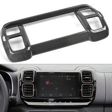 Chrome Navigation Frame Decorative Cover For CITROEN C5 Aircross 2017 2018 Carbon Look Car Detector Stick Styling 2024 - buy cheap