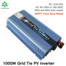 Home 1000W On Grid Tie Inverter MPPT Solar Microinverter Pure Sine Wave Converter 110V 220V AC For Solar Panle Battery Generator 2024 - buy cheap