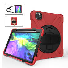 Hybrid case for 2020 iPad Pro 11 inch cover iPadPro 11 silicon shock proof holder with pencil slot shoulder strap bag 2024 - buy cheap