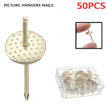 50 Pieces Golden Hangers Plaster Picture Hanging Pins Quick Picture Hangers Picture Frame Hangers 2024 - buy cheap