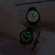 Часы наручные женские кварцевые, простые светящиеся модные роскошные Брендовые повседневные с кожаным ремешком 2024 - купить недорого
