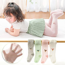 Thin Combed Cotton Pantyhose Summer Thin Baby Tights Infant Girl Toddler Newborn Kids Pantyhose Lace Hosiery Kids Stockings 2024 - купить недорого