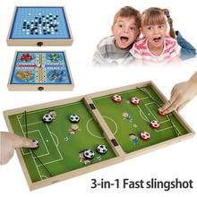 Juego de mesa de fútbol 3 en 1, plegable, Winner, catapulta, ajedrez volador, juguete interactivo para padres e hijos 2024 - compra barato