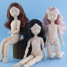 1/6 Doll BJD 28CM Sleep Doll Not with Makeup Naked Baby 22 Joints Moveable Hinge DIY Makeup DollsGray Hair Kids Toys for Girls 2024 - buy cheap