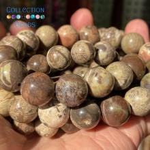 Natural Flower Agates Stones Loose Round Beads For Jewelry Making 4-12 mm Diy Bracelets Accessories 15" Wholesale 2024 - buy cheap