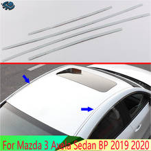 For Mazda 3 Axela Sedan BP 2019 2020 Car Accessories Stainless Steel roof moudling Around trim 2024 - buy cheap