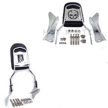 Respaldo de calavera/llama para motocicleta, piezas cromadas para Honda Shadow Spirit VT 750, 2001, 2002, 2003, 2004, 2005, 2006, Sissy Bar 2024 - compra barato