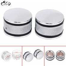 Pair Motorcycle Chrome Front Axle Cap Nut Covers For Harley Touring Road Street Glide FLHX Heritage Softail XL1200X FLSTFB FLSTF 2024 - buy cheap