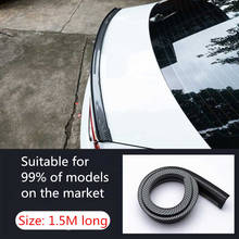 Universal Car spoiler 5D Carbon Fiber DIY Refit spoiler For Volkswagen VW Golf 4 6 7 GTI Tiguan Passat B5 B6 CC Jetta MK5 Polo 2024 - buy cheap