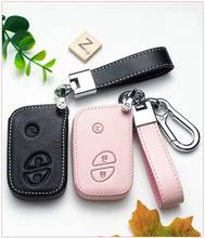 Leather Car Key Cover for Lexus CT200H GX400 GX460 IS250 IS300C RX270 ES240 ES350 LS460 GS300 450h 460h Shell Case Key Ring 2024 - buy cheap