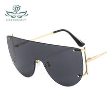 D&T 2021 New Trend Goggle Sunglasses Women Men Alloy Metal Frame PC Color Lens Black Party Luxury Cool Eye Protection Sunglasses 2024 - buy cheap