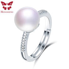 Authentic Real 925 Sterling Silver Rings Crystal CZ Faith Cross Finger Ring for Women Wedding Engagement Natural Pearl Jewelry 2024 - buy cheap