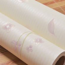 Papel tapiz Floral Rosa dulce para decoración de habitación de niños y niñas, papeles de pared de pelar y pegar de flores azules y amarillas, J103 2024 - compra barato